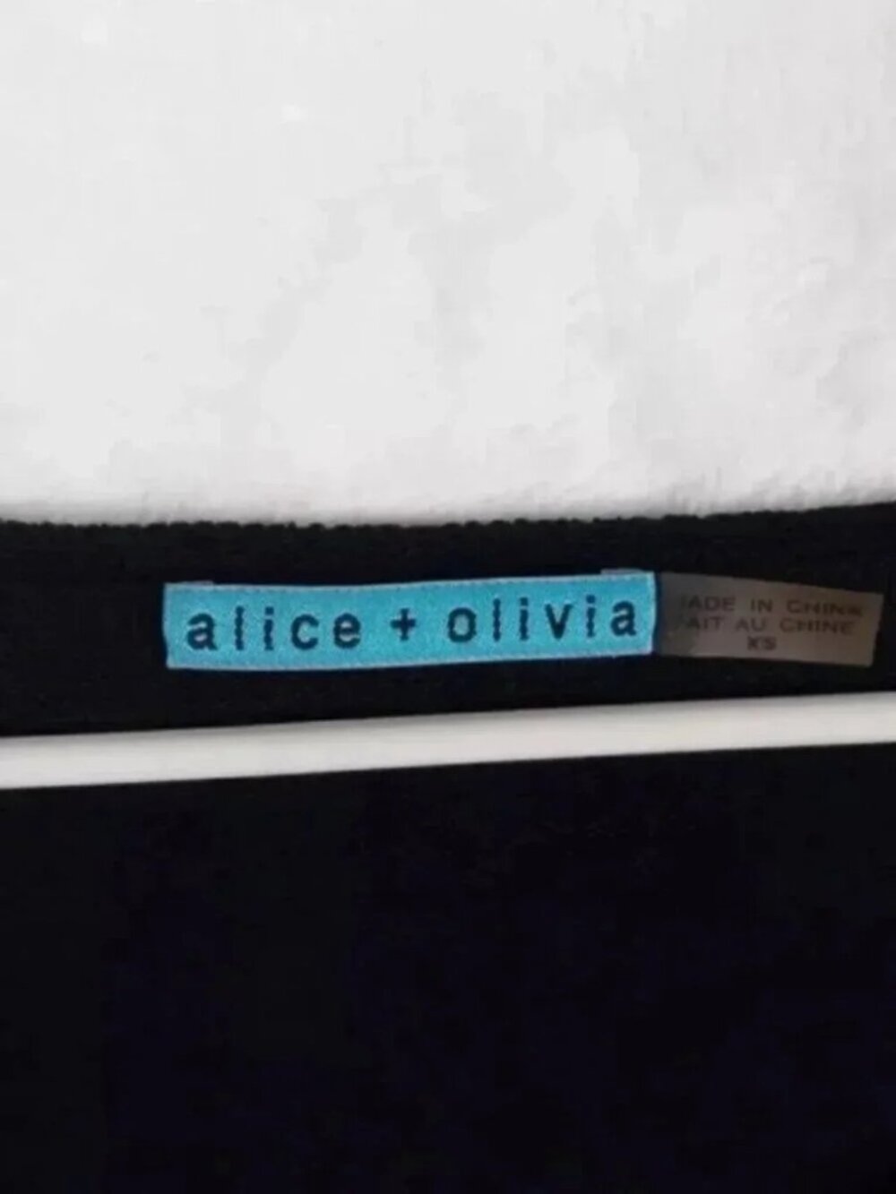 RARE Alice + Olivia Minimalist Y2K Zipper Detail Sweater Minidress Black - Picture 9 of 10